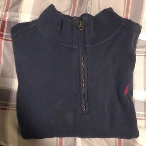 Lightweight blue polo jacket
